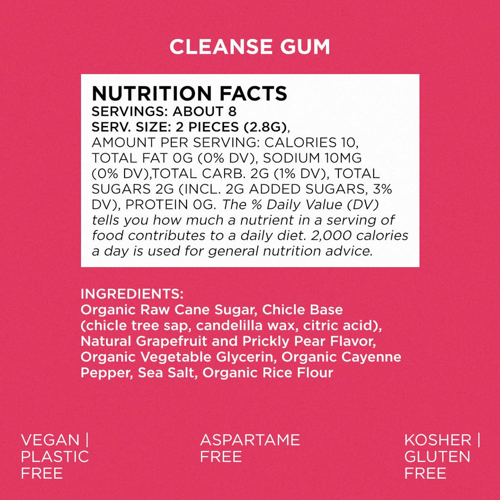 SIMPLY Gum Grapefruit and Prickly Pear – Wholesale Case (12 Pack / 180 Pieces)