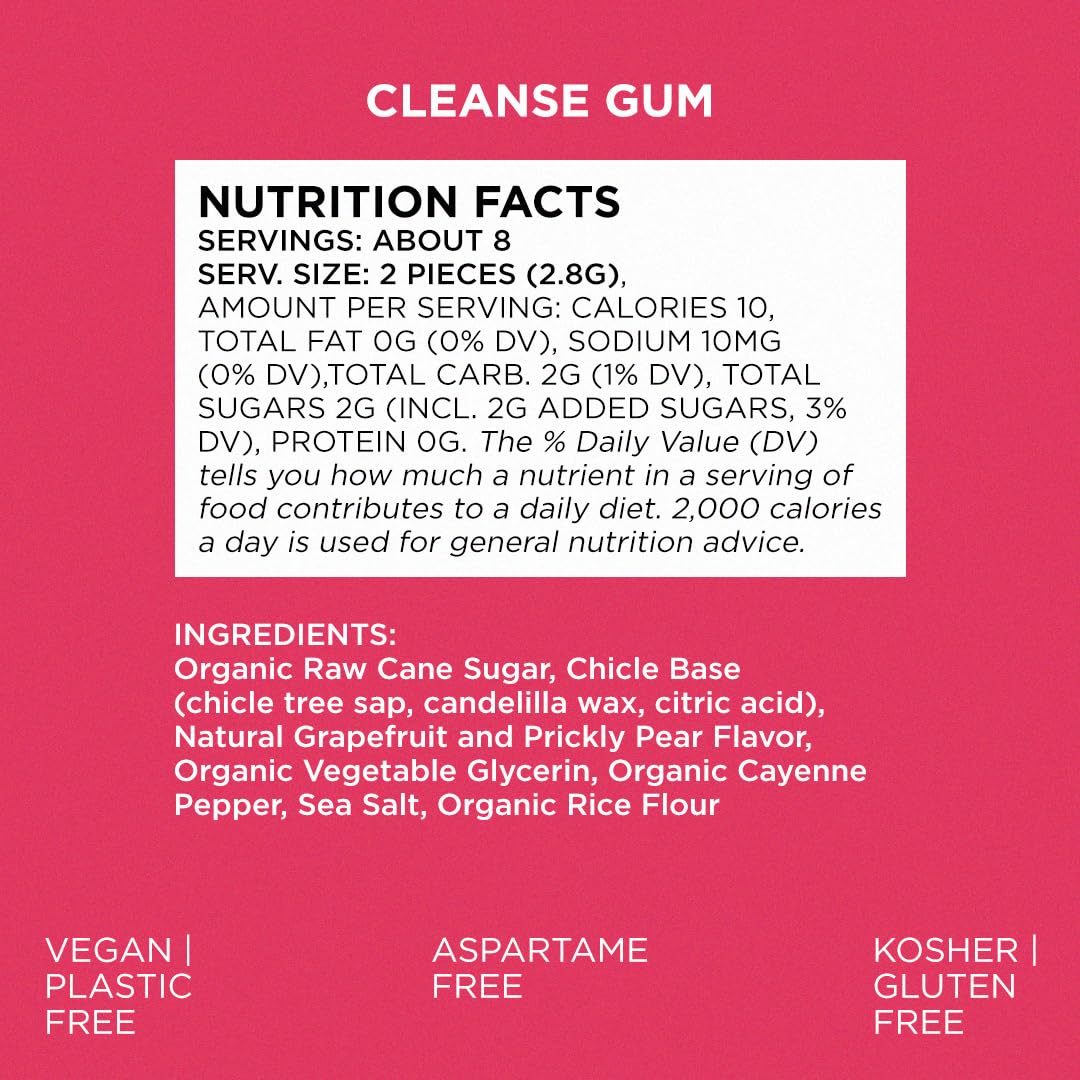 SIMPLY Gum Grapefruit and Prickly Pear – Wholesale Case (12 Pack / 180 Pieces)
