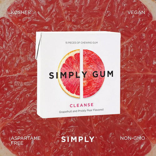 SIMPLY Gum Grapefruit and Prickly Pear – Wholesale Case (12 Pack / 180 Pieces)